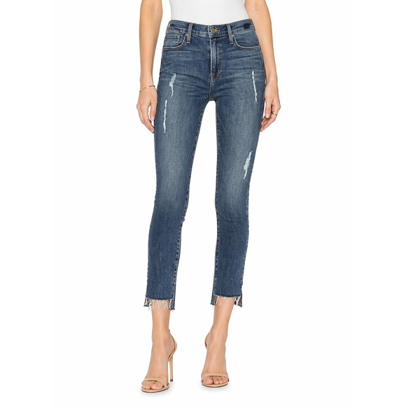 Frame Denim Denim - FRAME Denim Le High Skinny Jeans Medium Wash Raw Step Hem Size 29